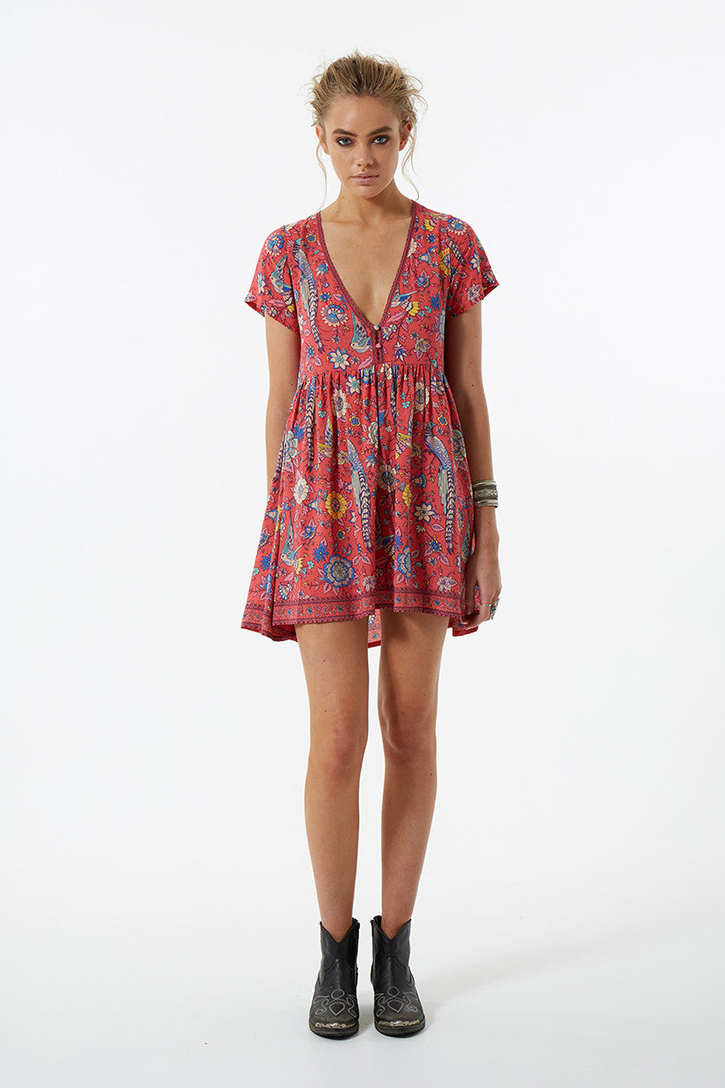 Spell Lovebird Mini Dress Rose – Call ...